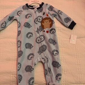 Baby Blue Hedgehog Kids Footie